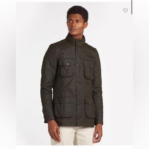 Barbour Corbridge Waxed Jacket XL - olive green - only available in Europe